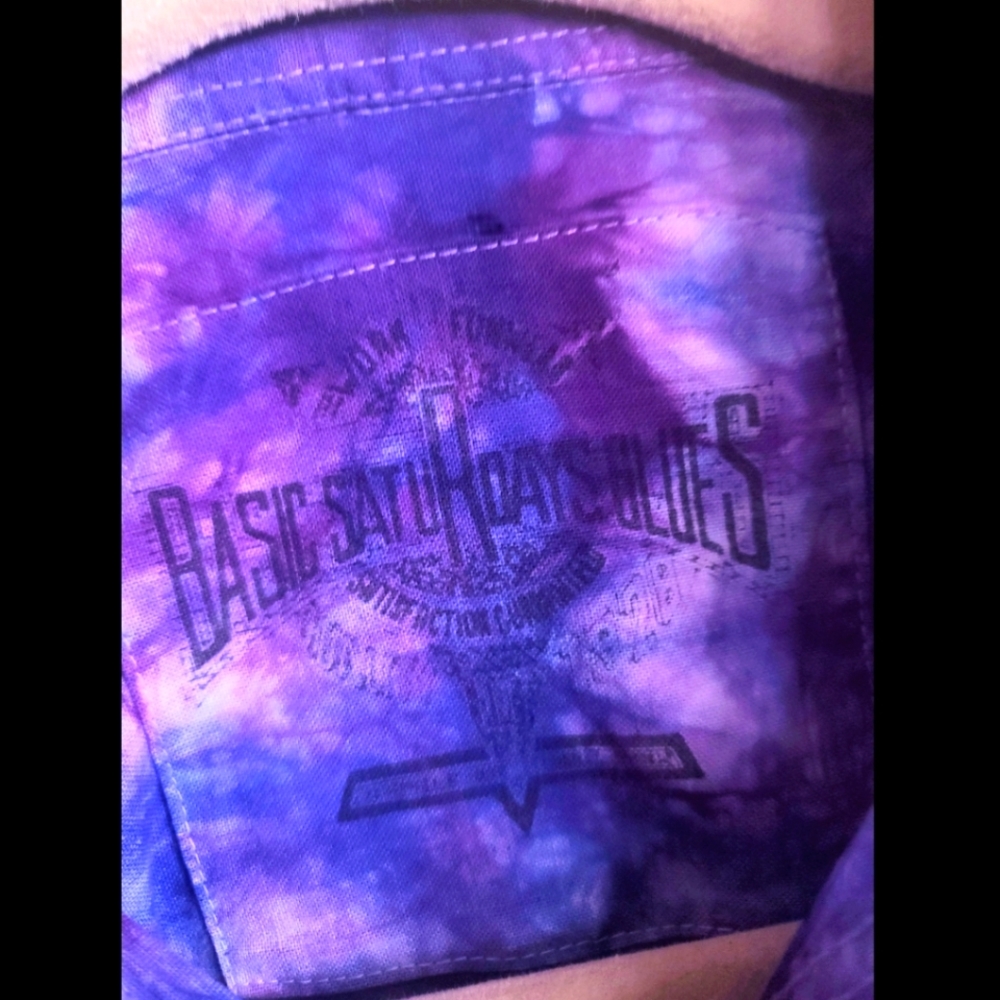 Basic Saturdays Blues Vintage Button Up Long Slee… - image 2